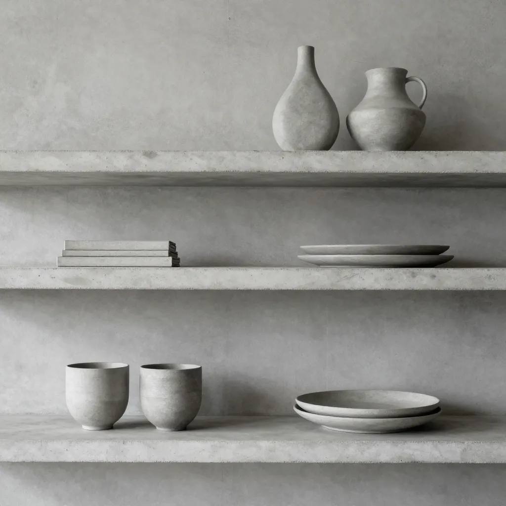 Raw concrete surface and grain detail